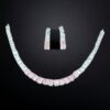 Silver Plated American Diamond Necklace Set